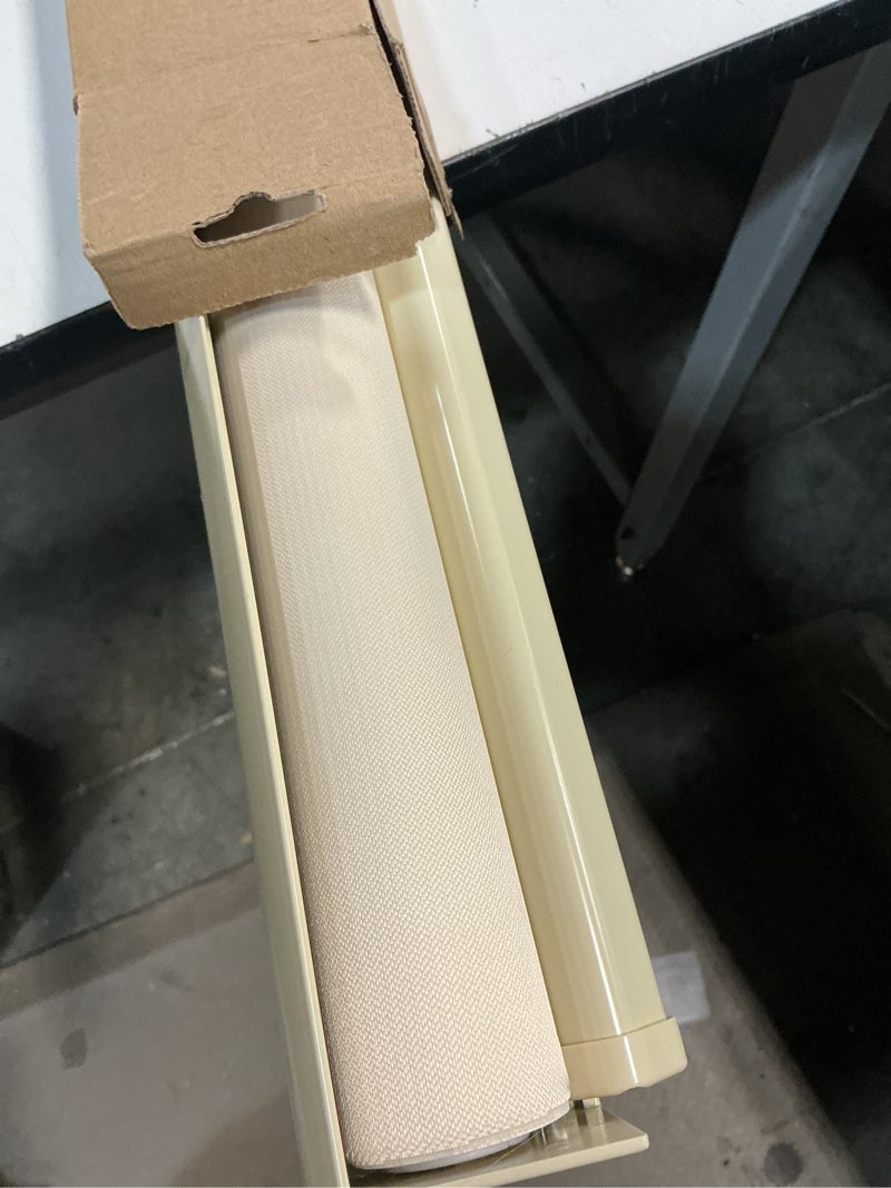 Condition photo showing As Is for ChrisDowa Cordless Zebra Blinds for Windows, Dual Layer Free-Stop Light Filtering Window Roller Shad