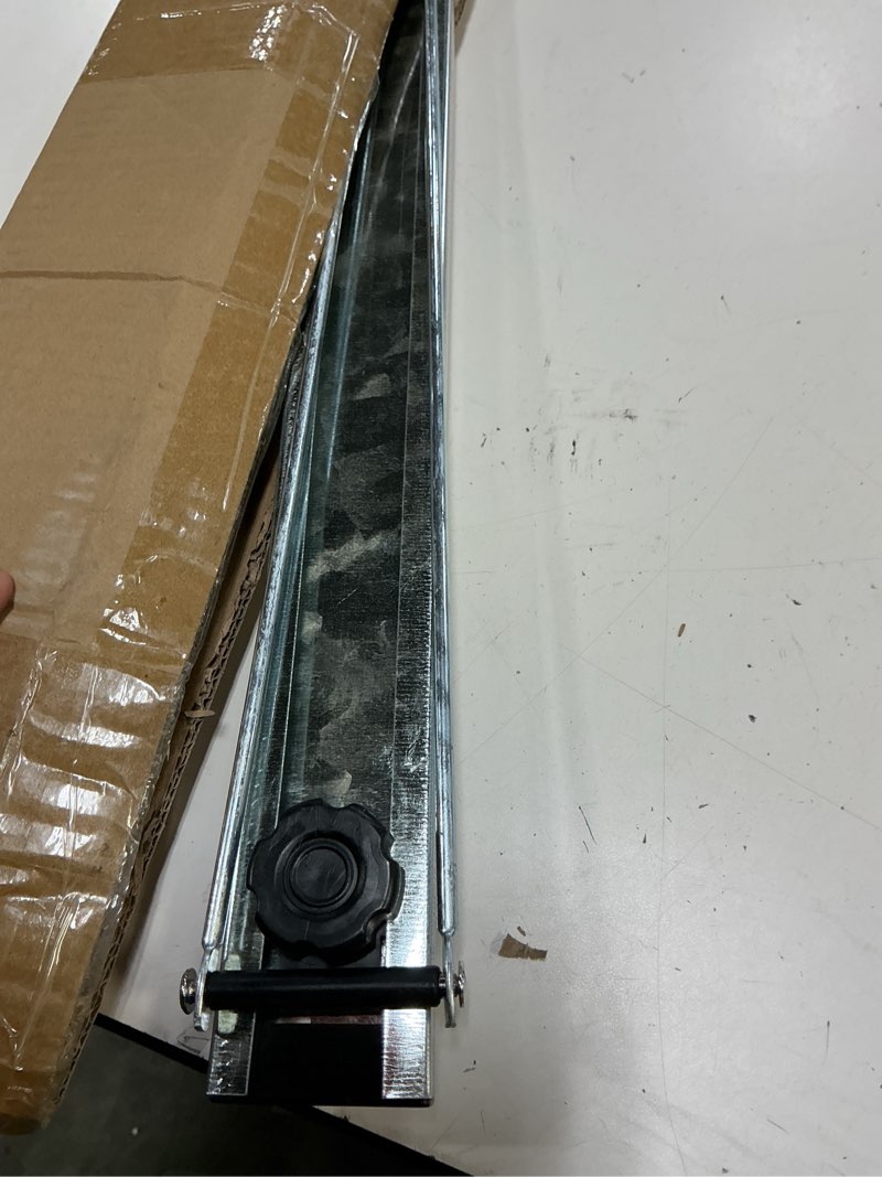 Condition photo showing As Is for hicarer 48 inches foam poster cardboard easel display stand heavy duty floor standing sign adjustable poster board stand tripod support for outdoor indoor shows restaurants offices