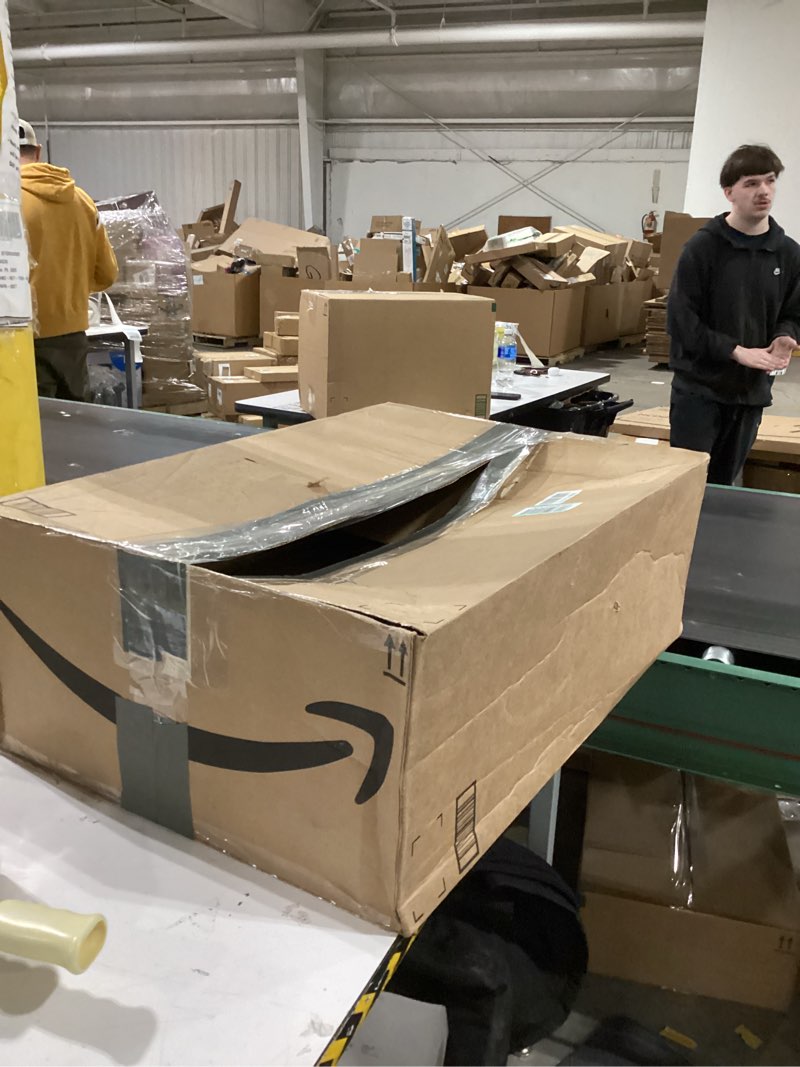 Condition photo showing New/Like New for 2-in-1 Cat Playpens, Detachable into 2 Separate Playpens with Additional 2 Doors, Portable Dog Playpen Cat Tent Enclosure for Kitten and Puppy Indoor Outdoor Use(M) Round, Grey 1 M, 71"L x 34"W x 24.1"H