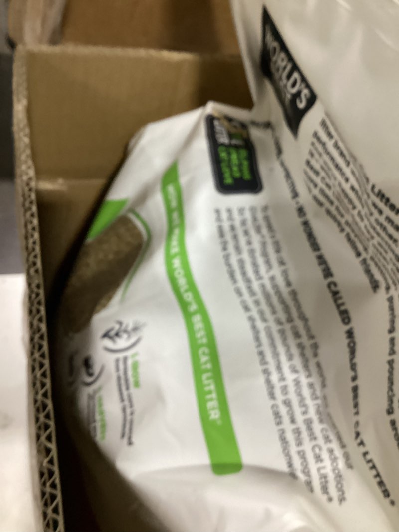Condition photo showing Good Condition for world's best cat litter comfort care unscented, 32-pounds - natural ingredients, quick clumping, flushable, 99% dust free & made in usa - long-lasting odor control & easy scooping