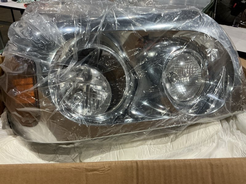 Condition photo showing As Is for avsty headlights assembly for freightliner century 2004 2005 2006 2007 2008 2009 2010 2011 2012 2013 2014 2015 headlamp(chrome)