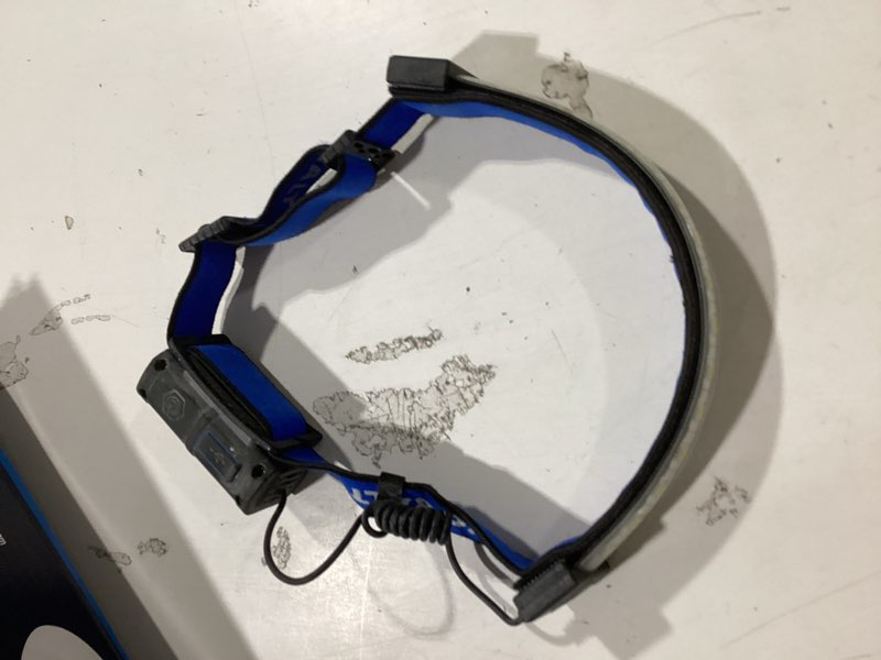 Condition photo showing As Is for Kobalt 400-Lumen 3 -Mode LED Rechargeable Headlamp