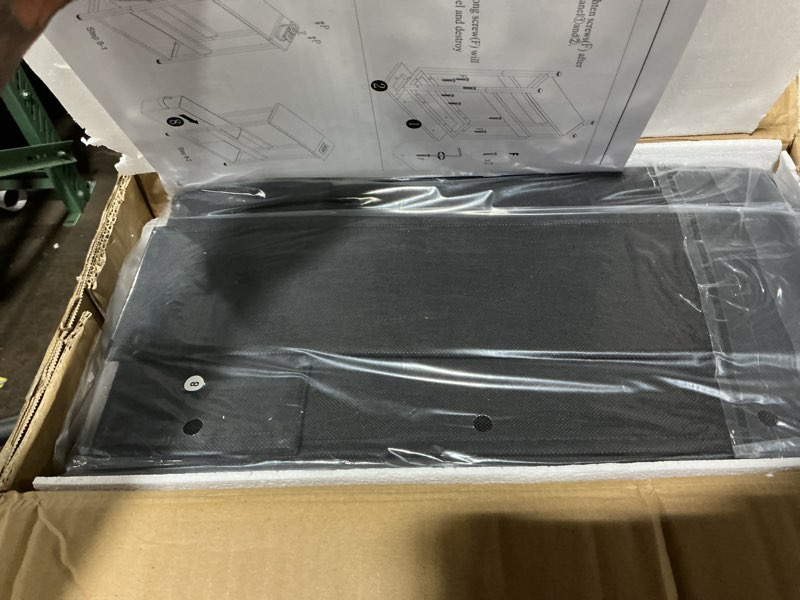 Condition photo showing New/Like New for slim charging end table with storage - for small spaces and bedroom rustic brown