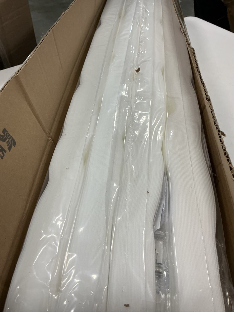 Condition photo showing Good Condition for Kigley 12 Pack Filtering Temporary Blinds for Windows, 35 x 71 Inch Cordless Pleated Light Filtering Fabric Shade Self Adhesive Pleated Window Shade with 24 Clips, Easy to Cut and Install (White) White 35 x 71 Inch