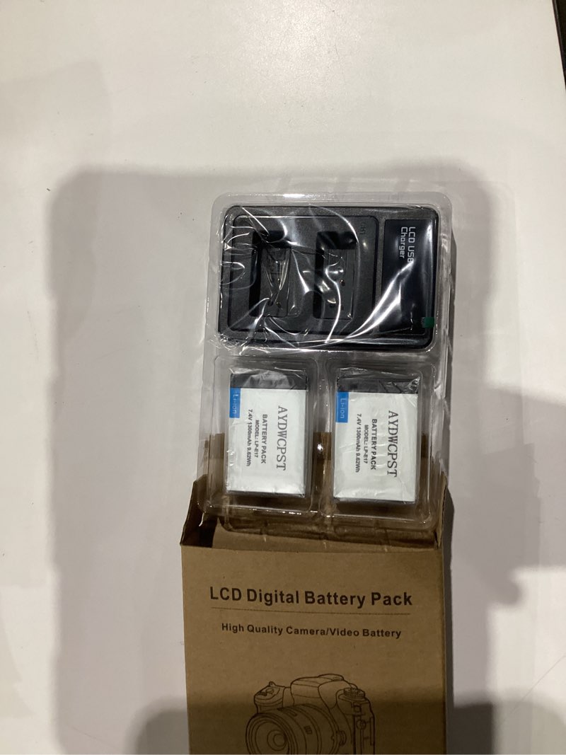 Condition photo showing New/Like New for LP-E17 Battery 2-Pack and Upgraded Dual LCD Charger for Canon EOS R100 R50 R10 R8 RP, Rebel T8i T7i T6i T6s, SL2 SL3, EOS M3 M5 M6, 77D 200D 250D 750D 760D 800D 8000D Camera