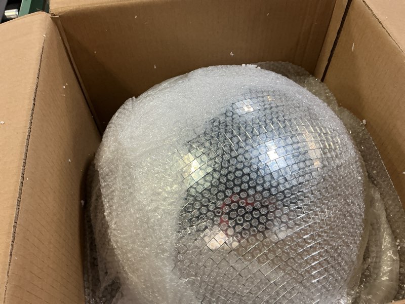 Condition photo showing New/Like New for Faeshoo 16inch Large Disco Ball Mirror Ball for Disco Party Decorations, Disco Ball x 1pc, Replacement Mirror x 15pcs