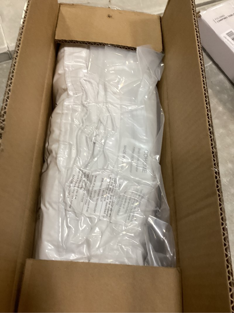 Condition photo showing New/Like New for COHOME Premium King Size Comforter All Season Quilted Down Alternative Duvet Insert Cooling Breathable Reversible Design Luxury Hotel Warm Comforter with Anti-Clump Tech & 8 Tabs - White 90"x102" White King Comforter