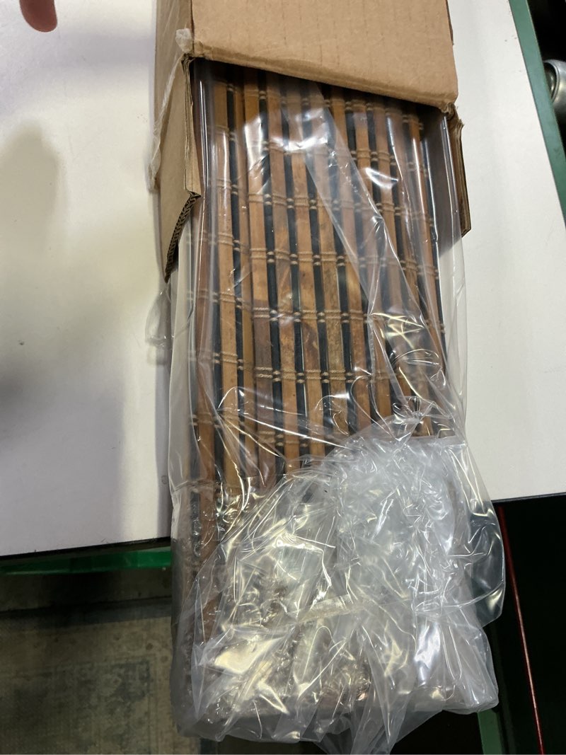 Condition photo showing Good Condition for LazBlinds Cordless Bamboo Roman Shades for Windows, Light Filtering Natural Bamboo Blinds, Easy Lift Cordless Design for Living Room & Bedroom, Fits Interior Windows 30" W x 64" H, Tatami Tatami 30"W x 64"H