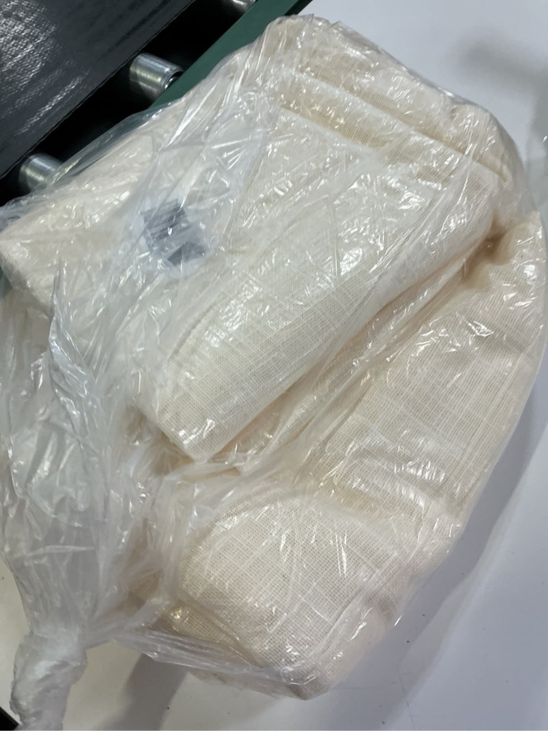 Condition photo showing Good Condition for cotton sheer curtain set (set of 2), 48x96, ivory