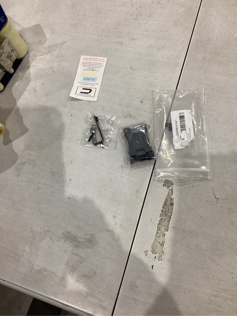 Condition photo showing As Is for similar not exact      heavy-duty key fob cover - for toyota tacoma 16-23 3rd gen, tundra & 4runner 20-21 3rd gen accessories -rugged key protector - shockproof & scratch-resistant - secure fit (cement, black screws)