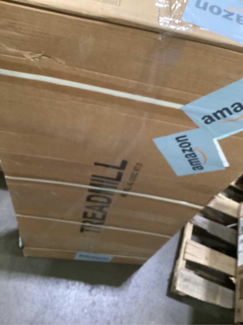 Condition photo showing As Is for Treadmill with Handles, 2025 Upgraded Small Treadmills Home, Portable Electric Treadmills for Home 300 lbs Capacity,Walking Pad Treadmill,Lightweight Folding Foldable Walking Pad with LED Display Black