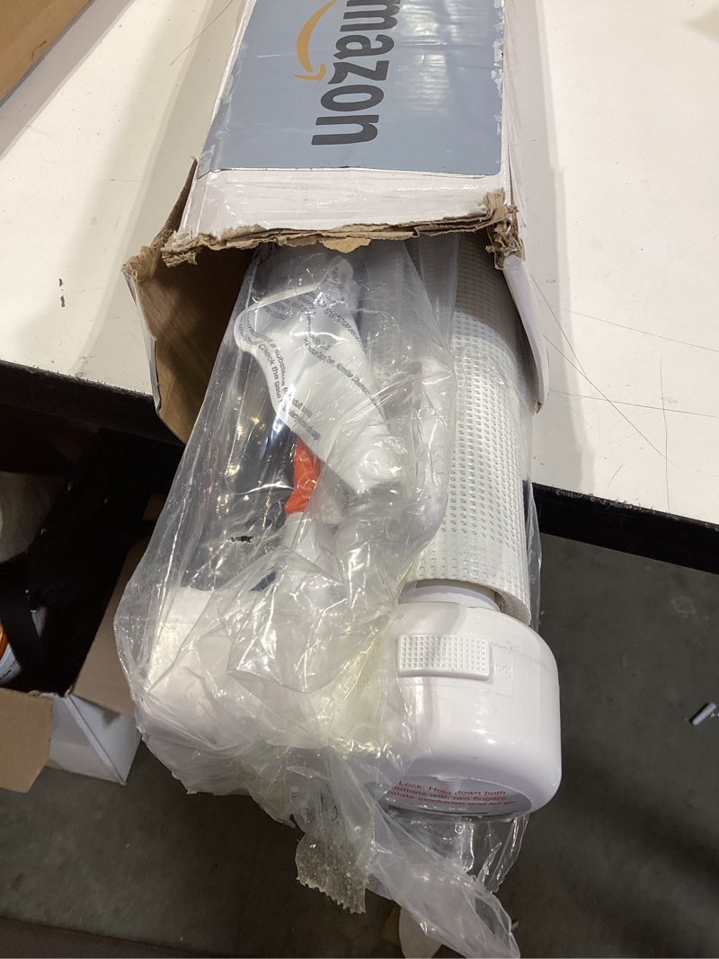 Condition photo showing Good Condition for reinforced 80 inch extra wide retractable baby gate with support rods, indoor/outdoor retractable pet gates for wide openings, 33” tall mesh dog gate indoor extra long baby gates for decks, white white 33" tall x 80" wide? with reinforced bar ?