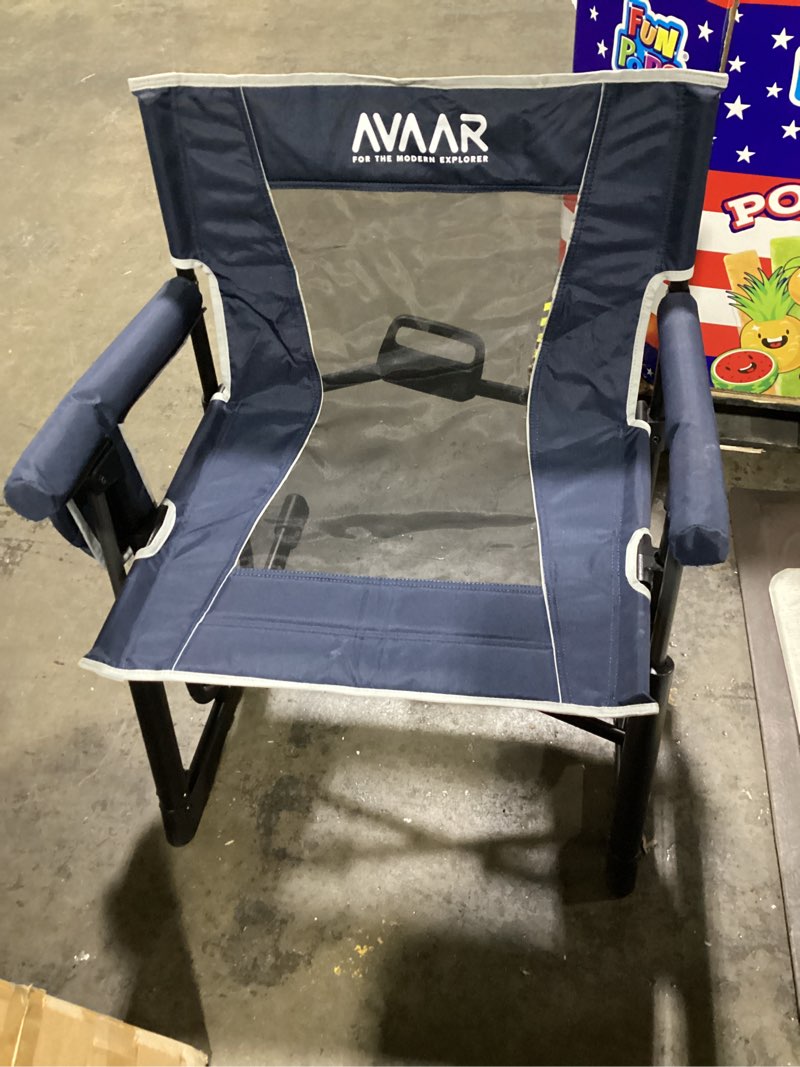 Condition photo showing Good Condition for go-flow compact rocking camping chair,durable armrests,drink holder & comfortable backrest,portable travel seat for camping, fishing, lawn, beach, patio,400lbs capacity, black black go flow compact