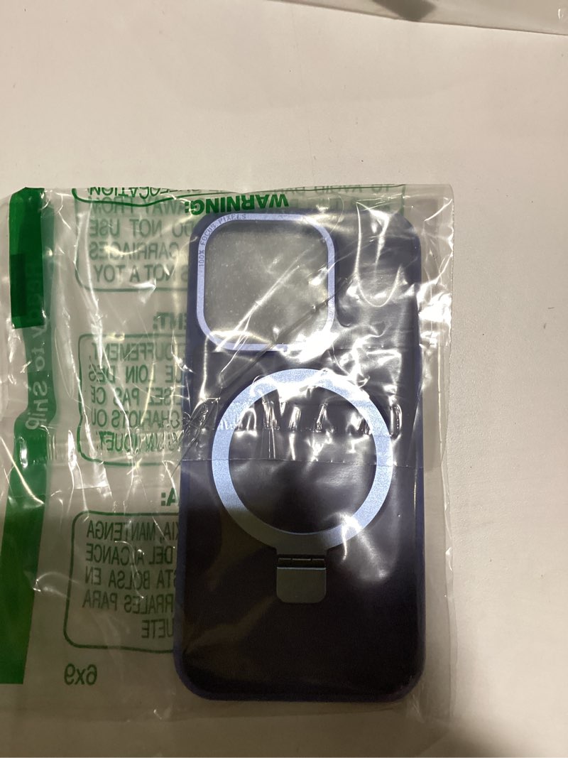 Lufanbis Magnetic for iPhone 15 Pro Case with Ring Stand, [10 FT Drop Protection] [Velvety Touch] Sl