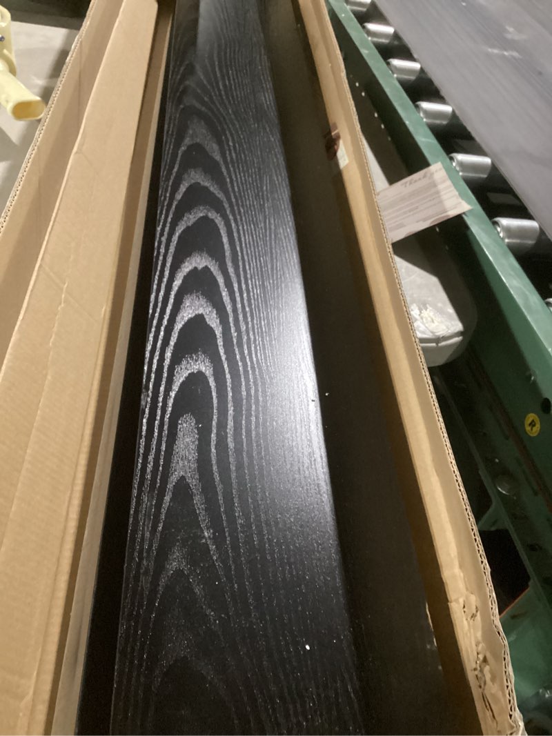 Condition photo showing Good Condition for 55 inch floating shelves, 8 inch deep floating shelves for wall, hanging shelf with invisible brackets, deep shelves for bathroom, bedroom, living room, black, set of 2 55"x8"-2pcs black