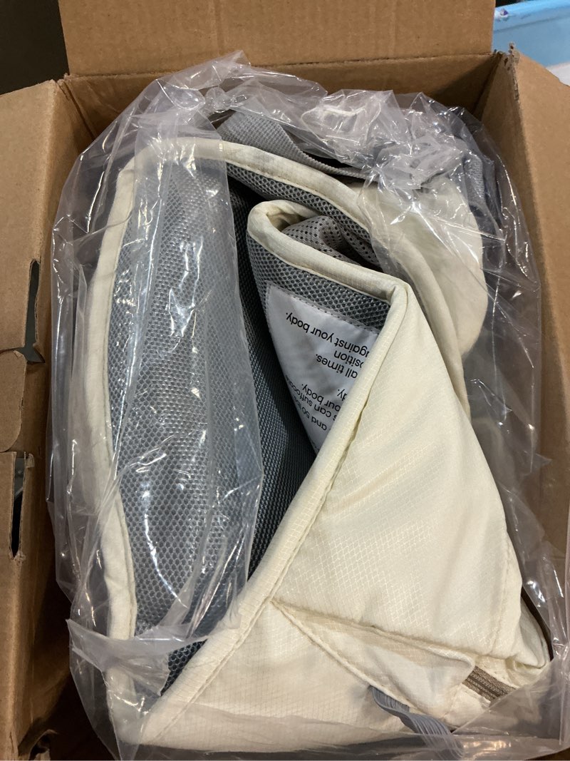 Condition photo showing As Is for momtory baby carrier, baby holder carrier newborn to toddler - ergonomic, plus size friendly, cozy and breathable baby carrier with hip seat for 7-50lbs cream