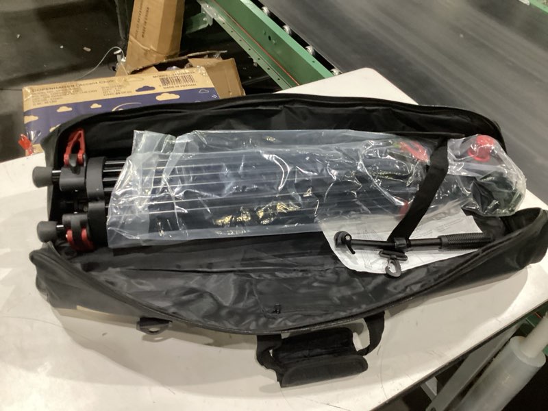 Condition photo showing New/Like New for redline 7518-3 professional video/dslr/mirrorless tripod with f18-3 fluid head