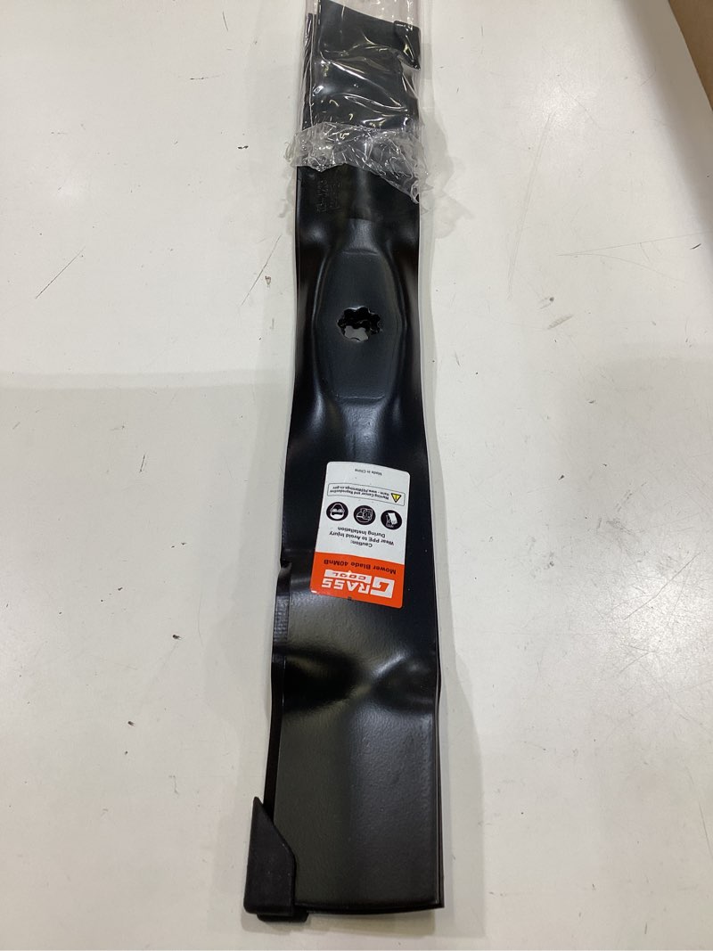 Condition photo showing Good Condition for grasscool d130 42 inch mower mulching blades for john d-eere d110 d100 d125 d105 s100 e100 la125 la115 la105 42'' deck lawn tractor riding mower replace gy20850 gx22151