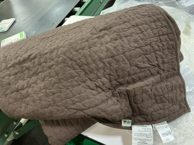 Condition photo showing Good Condition for european linen cotton stitch quilt(108in x 92in)