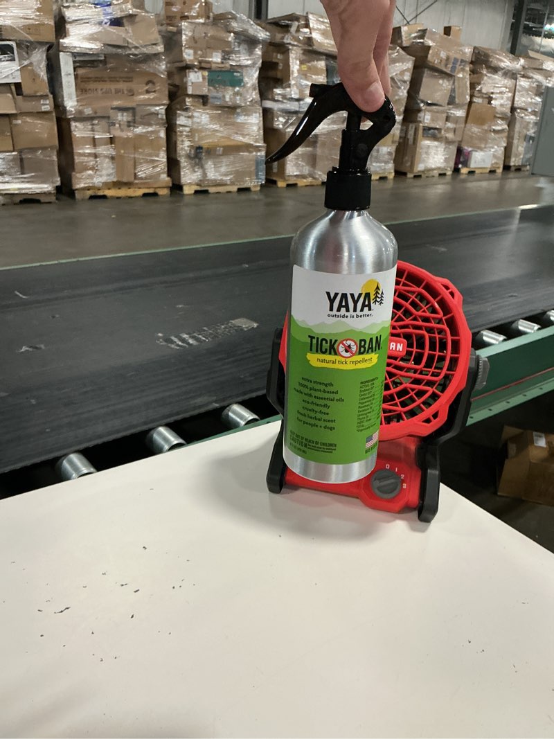 Condition photo showing New/Like New for yaya organics all natural extra strength tick repellent deet free - 16 ounce spray bottle 16 ounce (pack of 1)