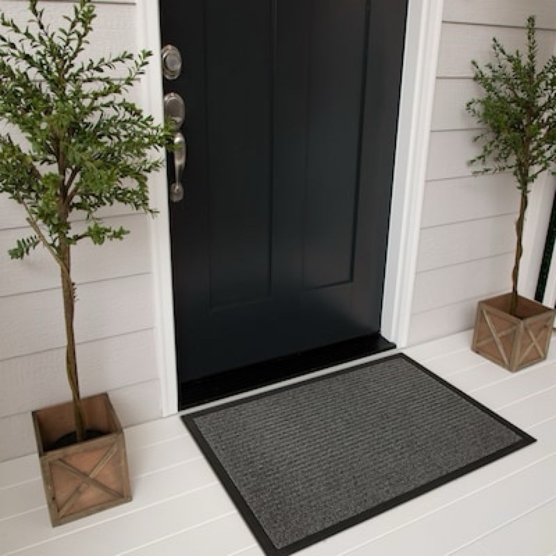 project source 1-1/2-ft x 2-1/2-ft gray polyester rectangular indoor decorative utility mat 2 pcs