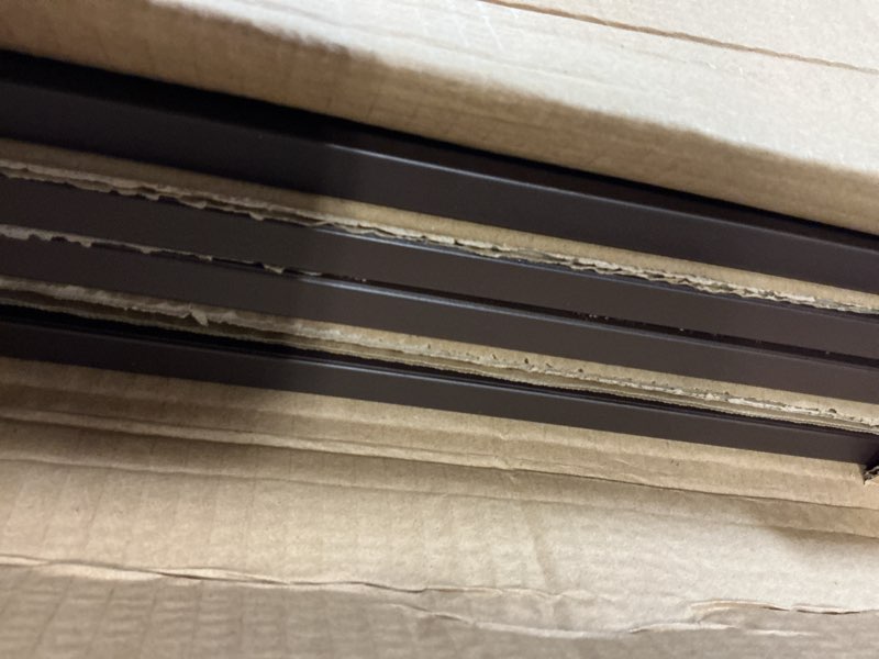 Condition photo showing Good Condition for bayn metal square planter box tall planters for outdoor plants modern heavy duty with drainage holes for outside indoor patio deck - brown, 17”x 17”x 18” brown 17”x 17”x 18”