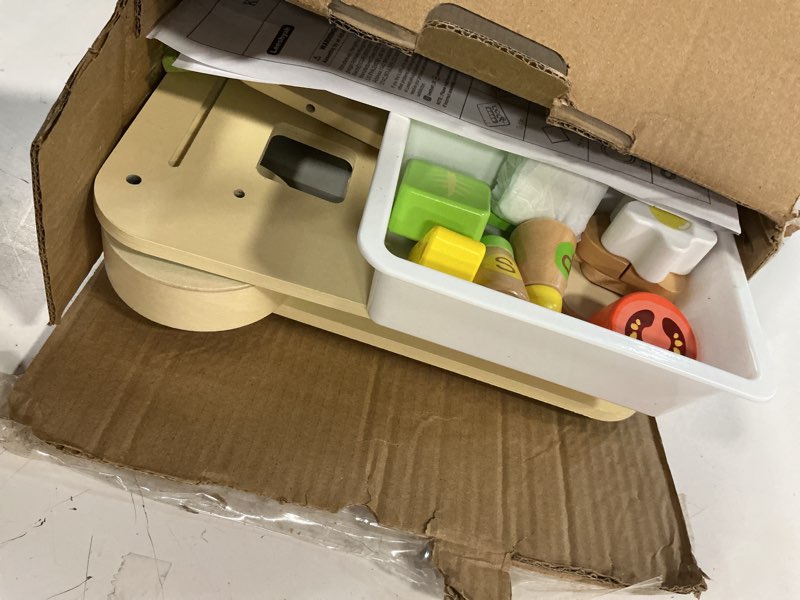 Condition photo showing Good Condition for Wooden Baby Walker 3-in-1 Push Toy for Toddlers, Montessori Sensory Activity Center with Pretend Kitchen, Adjustable Speed Learning Walker, Safe Wooden Toy, Ideal Gift for Boys and Girls