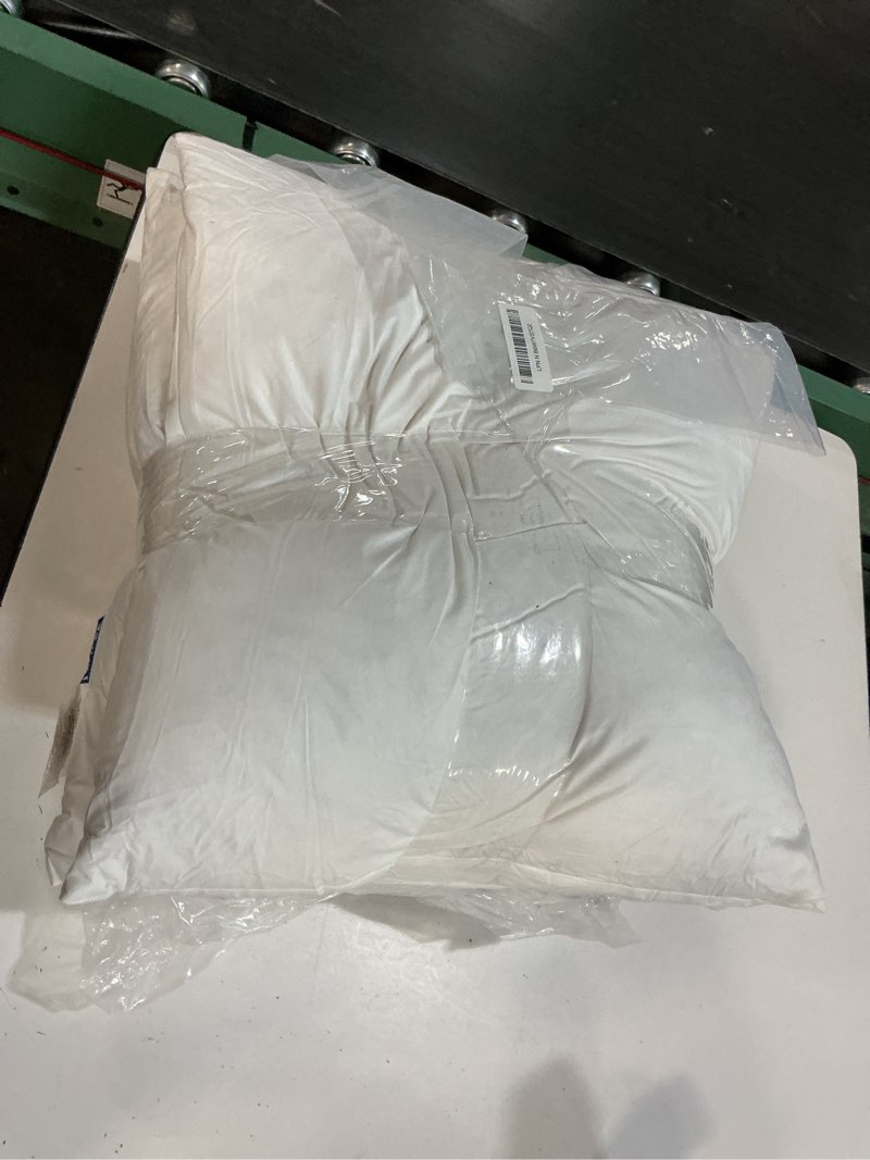 Condition photo showing Good Condition for miulee pillow inserts 18x18 (pack of 4,white), down feather throw pillow inserts, premium fluffy stuffer throw pillows cotton fabric for sofa bed couch 4 18x18 inch