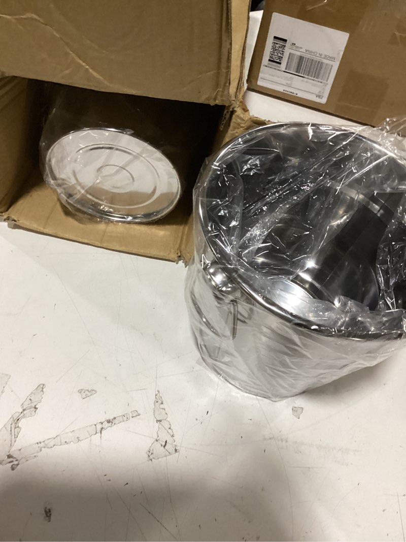 Condition photo showing New/Like New for 10 pack 7 inch galvanized metal buckets with handles, rustic metal ice buckets for party decor, wedding favors, home decor, classroom storage & garden planters(silver)
