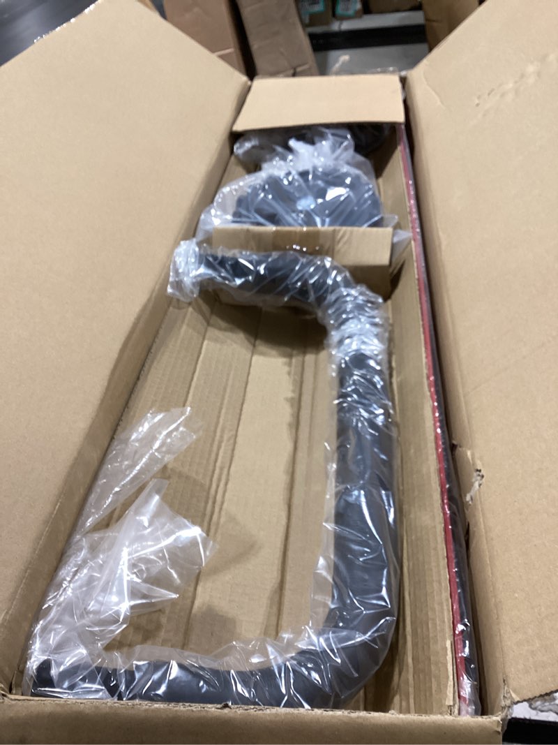 Condition photo showing Good Condition for 38 Inch Snow Shovel for Driveway, Brewin SnowPro Bi-Direction Heavy Duty Snow Pusher with Wheels and Angled Blade for Efficient Snow Removal, Back Saver Snow Plow for Doorway Sidewalk