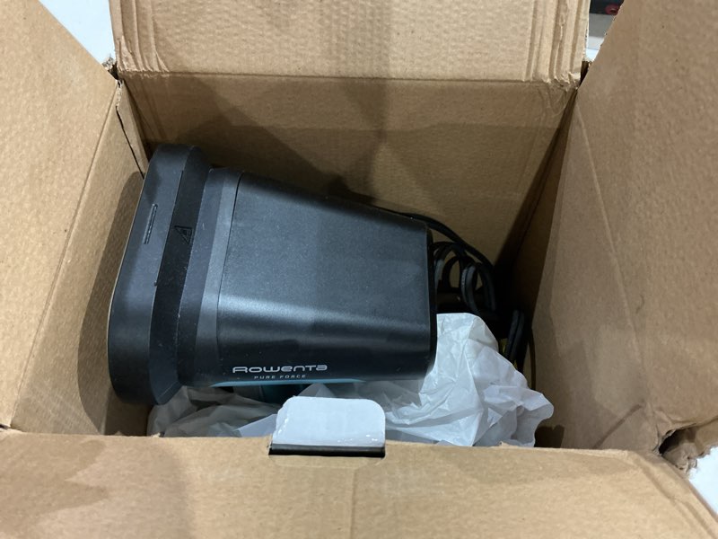 Condition photo showing As Is for rowenta handheld steamer for clothes, pure force 2in1 steamer & iron, 1875w, vertical/horizonal steaming & ironing, lightweight, auto-off, xl power, 1875 watts, dr8822 2-in-1 iron & steam