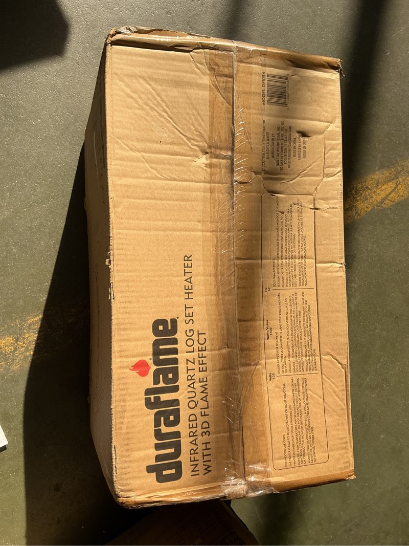 Condition photo showing New/Like New for Duraflame DFI056 Infrared Quartz Electric Log Set Heater with 3D Flame® Effect and Remote Control  Rustic Pine