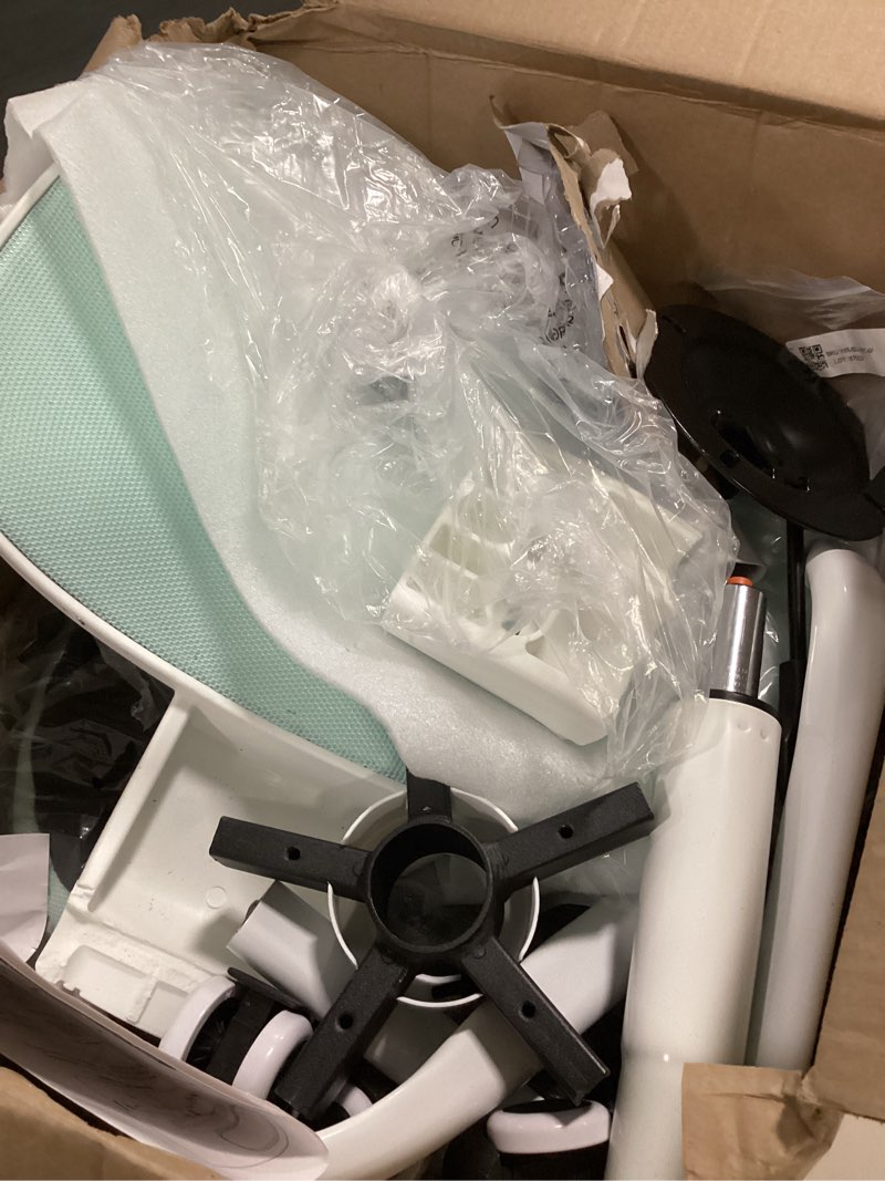 Condition photo showing As Is for Primy Kids Desk Chair, Pink Study Chair for Boys Girls with Height Adjustable, Swivel Mesh Task Student Chairs for 4-12, Growing Teen Office Chair for Home/School/Office(Light Blue) PR777 Light Blue