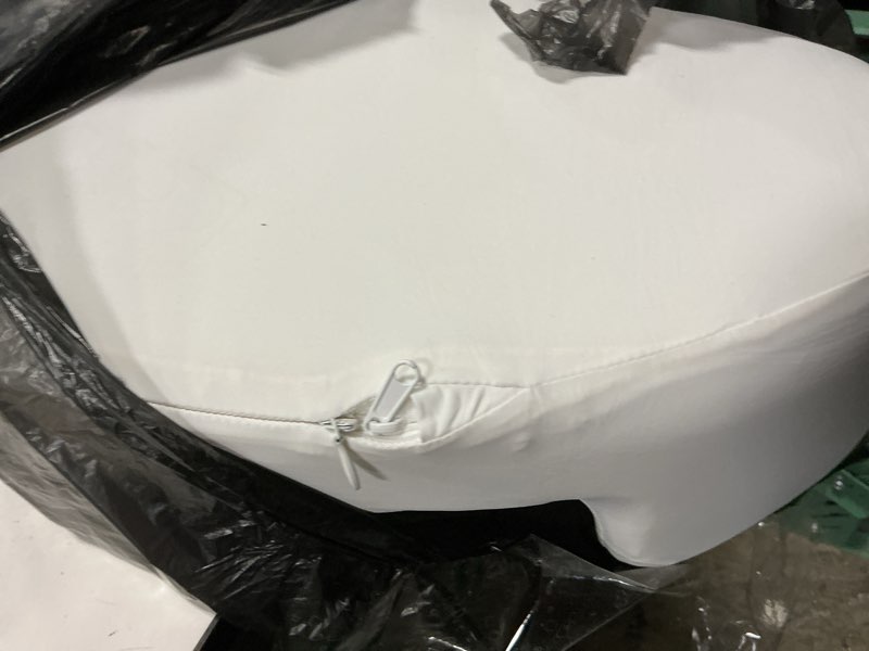 Condition photo showing As Is for Jaxmoon Side Sleeper Pillow for Shoulder Pain Relief, Rotator Cuff Pillow with Arm Channels for Shoulder & Neck Support, Knee Pillow for Adults Between Legs, Ergonomic Memory Foam Pillow, Cream White