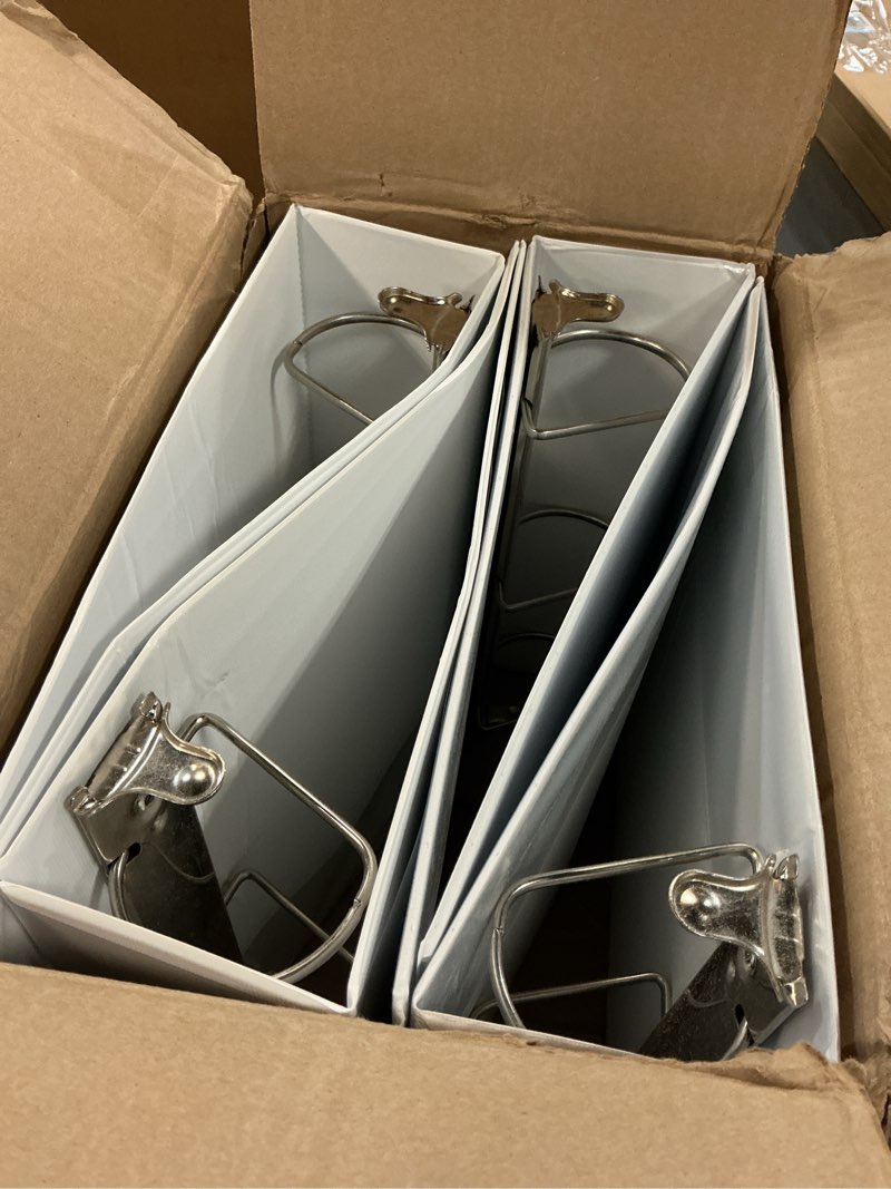 Condition photo showing item condition for Avery 3 Ring Binder 3 Inch Slant Rings Durable View, White Binder for Home, Office, or School Use, 4 Pack (17030) 4 Pack 3"