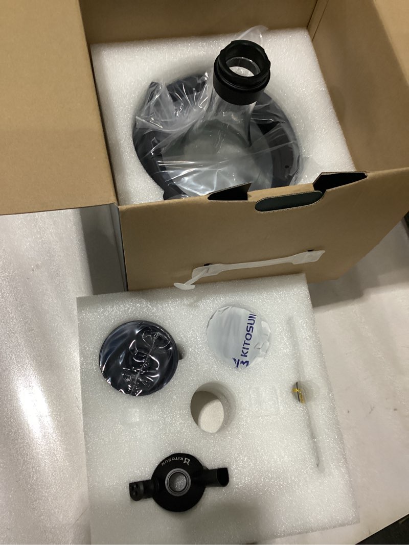 Condition photo showing New/Like New for Kitosun Glass Hookah Complete Set with Everything - Stainless Steel Hookah Down Stem with Diffuser Washable Silicone Hose Rubber Shisha Bowl Metal Charcoal Holder Tongs Purge ready to go, Easy pull 1 Count (Pack of 1)