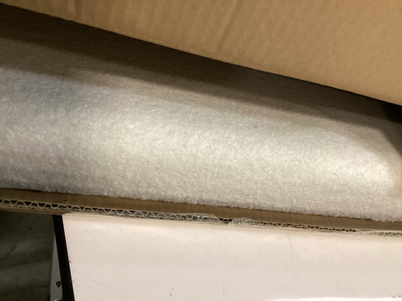 Condition photo showing Good Condition for b fsobeiialeo small storage ottoman cube sherpa ottomans foot rest, foldable boucle ottoman bench, faux teddy fur, cream white 43.3"x15"x15"