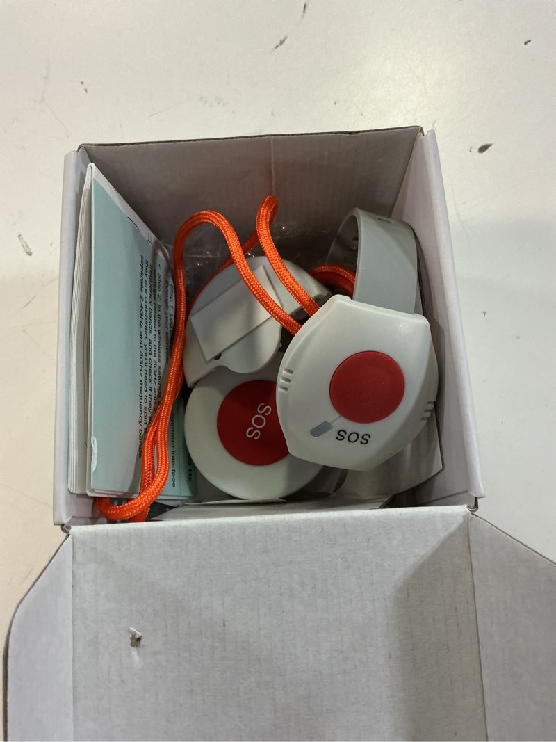 Condition photo showing Good Condition for wifi caregiver pager life alert systems for seniors no monthly fee app control medical alert systems for seniors, 1waterproof call button+ 1watch button 1receiver(only supports 2.4ghz wi-fi) 1 call button + 1 receiver+1watch remote control