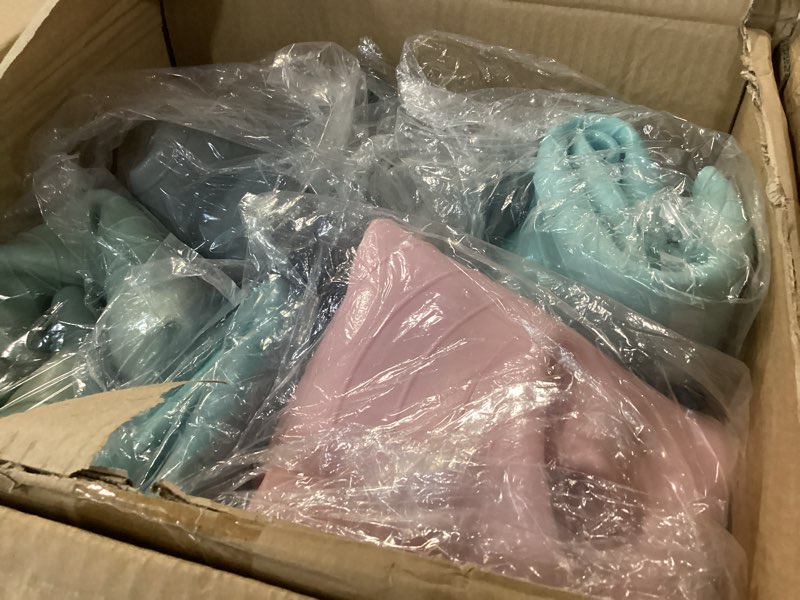 Condition photo showing New/Like New for Lewtemi 12 Pcs Flexible Seating for Classroom Elementary 20 Inch Yoga Ball Chair Large Inflatable Donut Ball Chair Wobble Seat with Inflator for Kids Student Sensory Balance Exercise Home Office