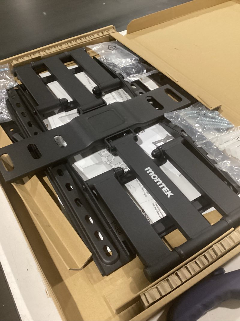 Condition photo showing Good Condition for monTEK 1.1" Ultra Slim TV Wall Mount for 37-75 Inch TVs, 132lbs Heavy Duty, 4X Weight Tested, Full Motion Articulating Bracket, Max VESA 400x400mm, Fits 16/18" Studs
