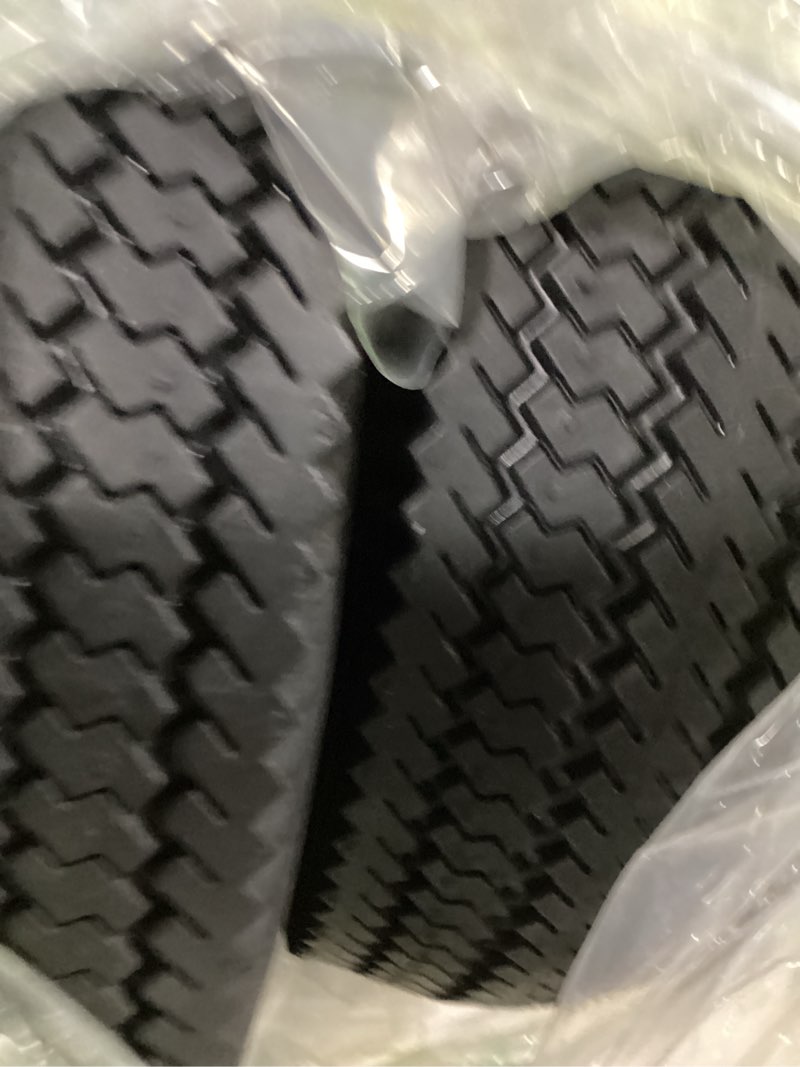Condition photo showing Good Condition for 105-3471 front wheel and tire assembly 4.10x3.50-4 compatible with toro timecutter & exmark quest z-turn mowers, 3/4" id, 4-1/4" hub, grease zerk, durable replacement - 2 pack
