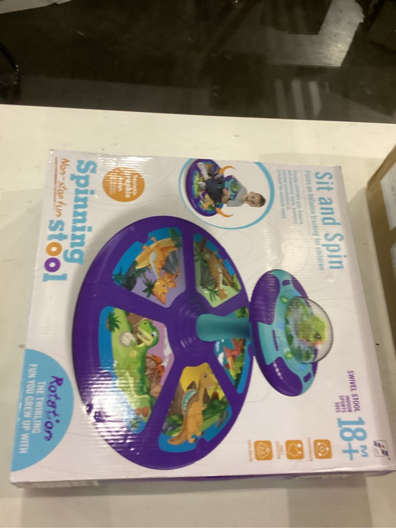 retroaudio dinosaur sit and spin toy for toddlers 1-3 3-5 360°spinning toys birthday gift for girls 