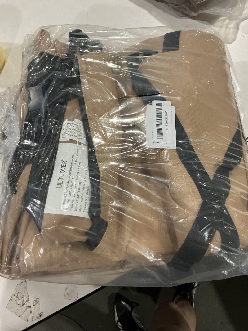 Condition photo showing Good Condition for ultcover waterproof patio adirondack chair cover 2 pack for outdoor chair size upto 32w x 38d x 36h inch 32x38x36 inch brown
