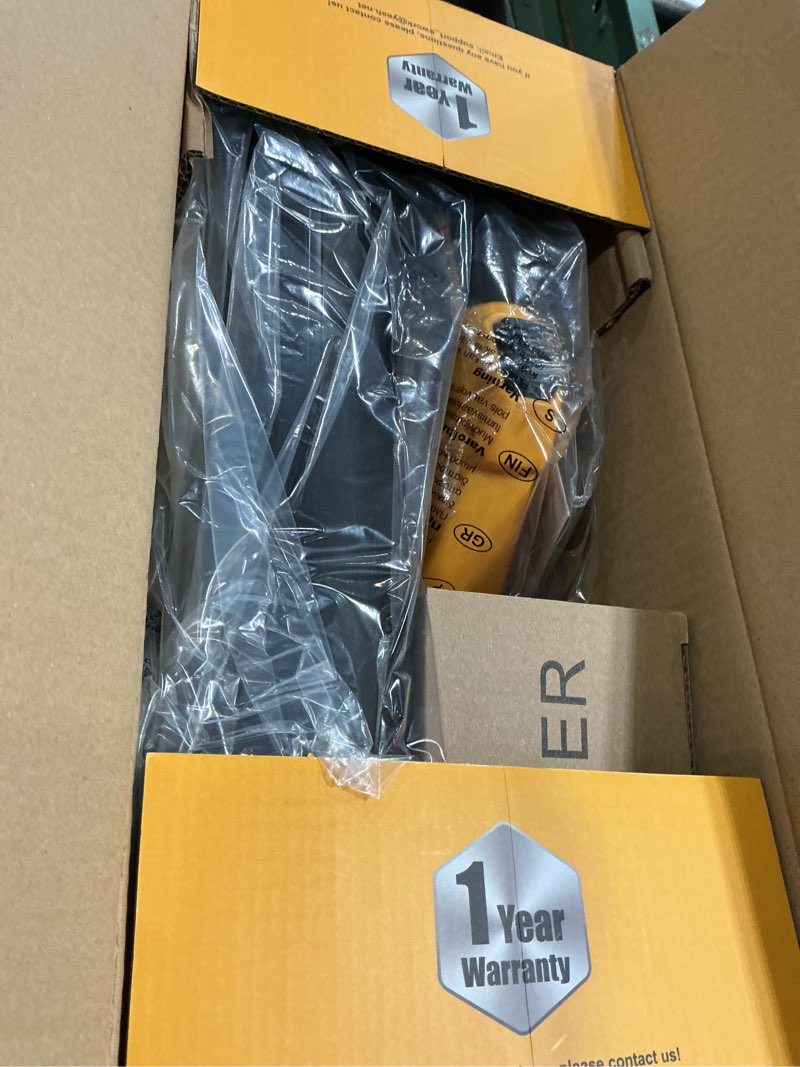 Condition photo showing New/Like New for EWORK 21V Cordless Leaf Blower, Powerful Turbo Mode & 550 CFM, 2×3.0Ah Batteries & Fast Charger, Lightweight Electric Leaf Blowers for Lawn Care, Patio, Leaves & Dust Leaf Blower Yellow