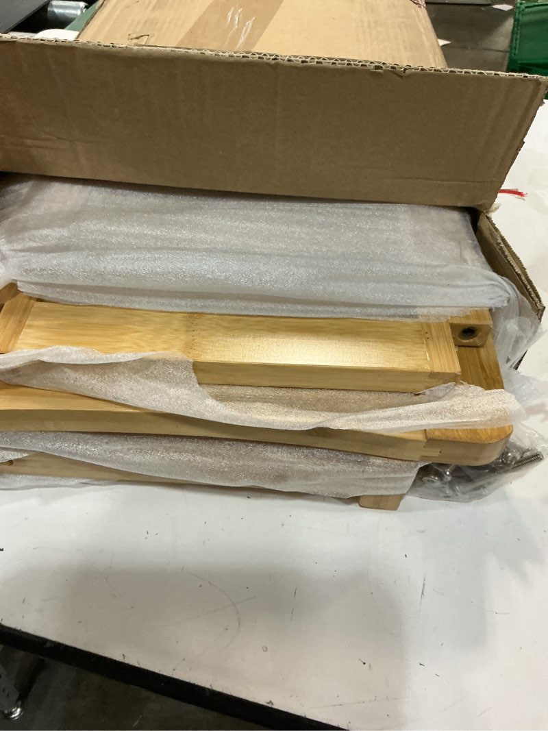 Condition photo showing Good Condition for large bamboo shower bench stool with storage shelf waterproof shower chair spa bath seat shower stool for inside shower bathroom bench seat for adults elderly seniors bathroom gadget 2024 nature 20"w × 13.5"d × 18.5"h