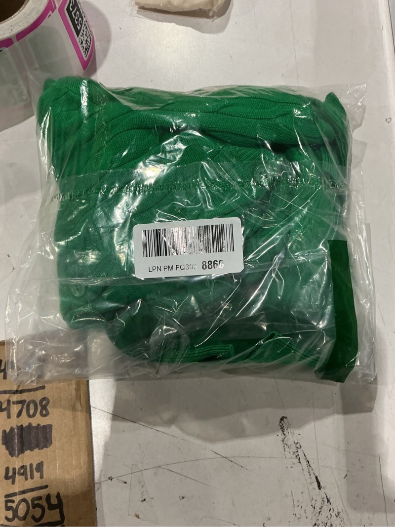 Condition photo showing New/Like New for grace karin womens long sleeve button up cable knit cardigan lightweight 2026 crewneck button down sweaters for women large green