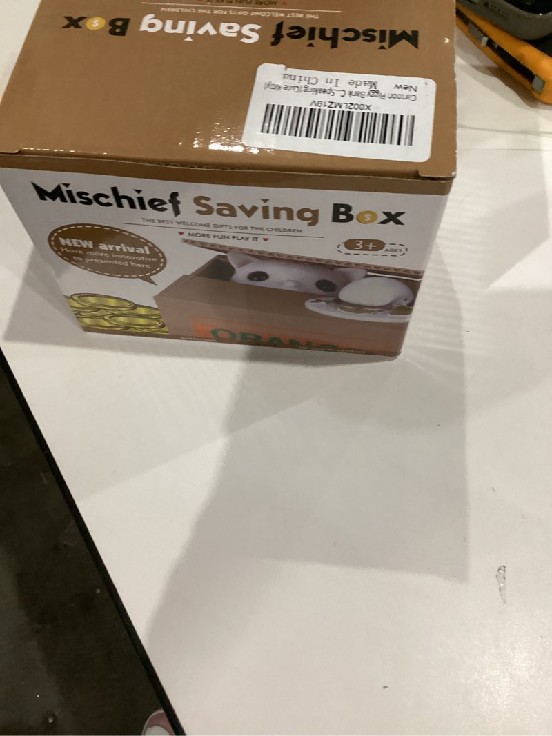 Condition photo showing New/Like New for Cartoon Piggy Bank Cash Coin Can Electronic Money Bank , Great Toy Gift for Kids Saving Money, Auto Cat Stealing Money Piggy Boxes with English Speaking for Child Birthday Christmas (Cute Kitty)