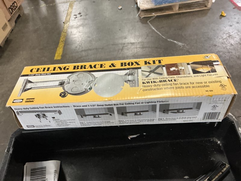 Condition photo showing As Is for hubbell raco steel new work round electrical box
