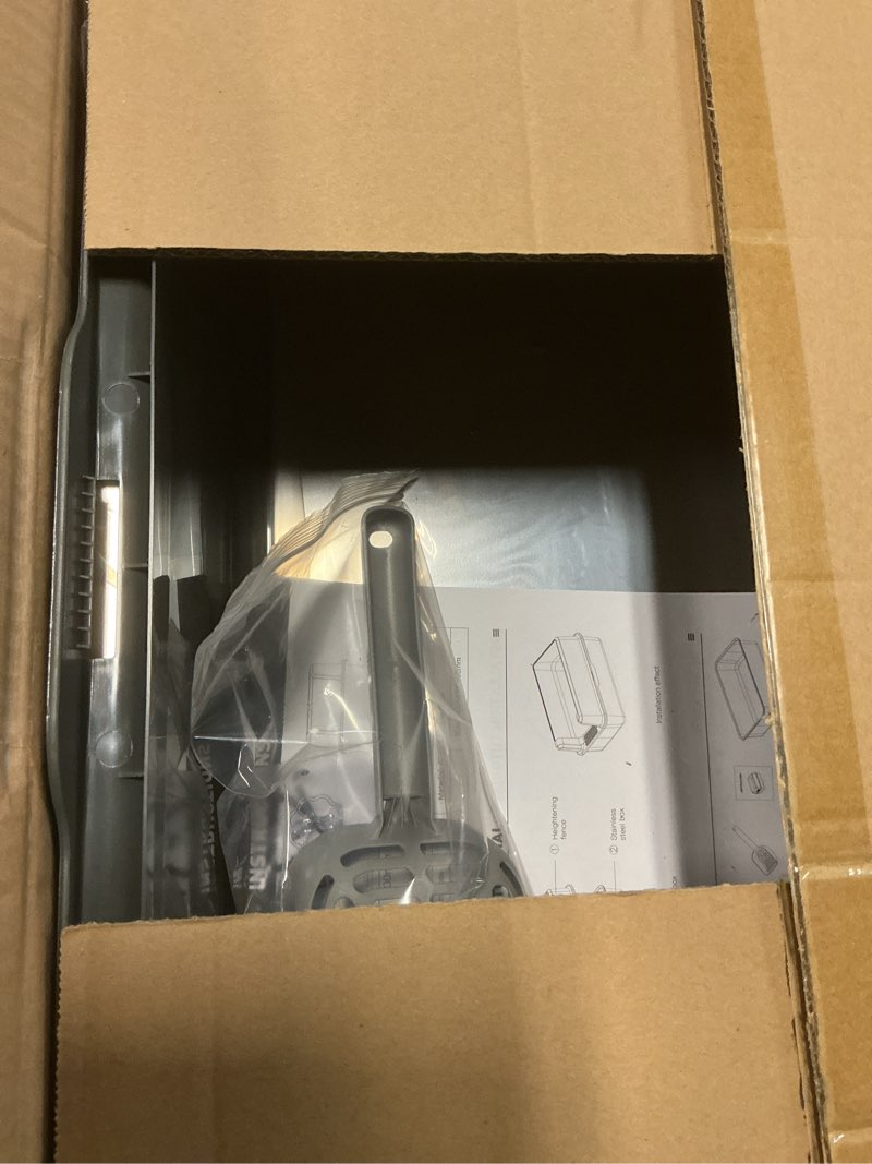 Condition photo showing Good Condition for Enclosed Stainless Steel Cat Litter Box with Lid, XL Extra Large Litter Box for Big Cats, Metal Litter Pan High Sided, Never Absorbs Odors, Anti-Urine Leakage, Easy Cleaning, Include Scoop B--Dark Gray