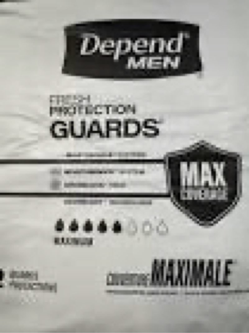 depend men guards maximum absorbency - 52 ea, pack of 2 (3 case (52 count, pack of 2))